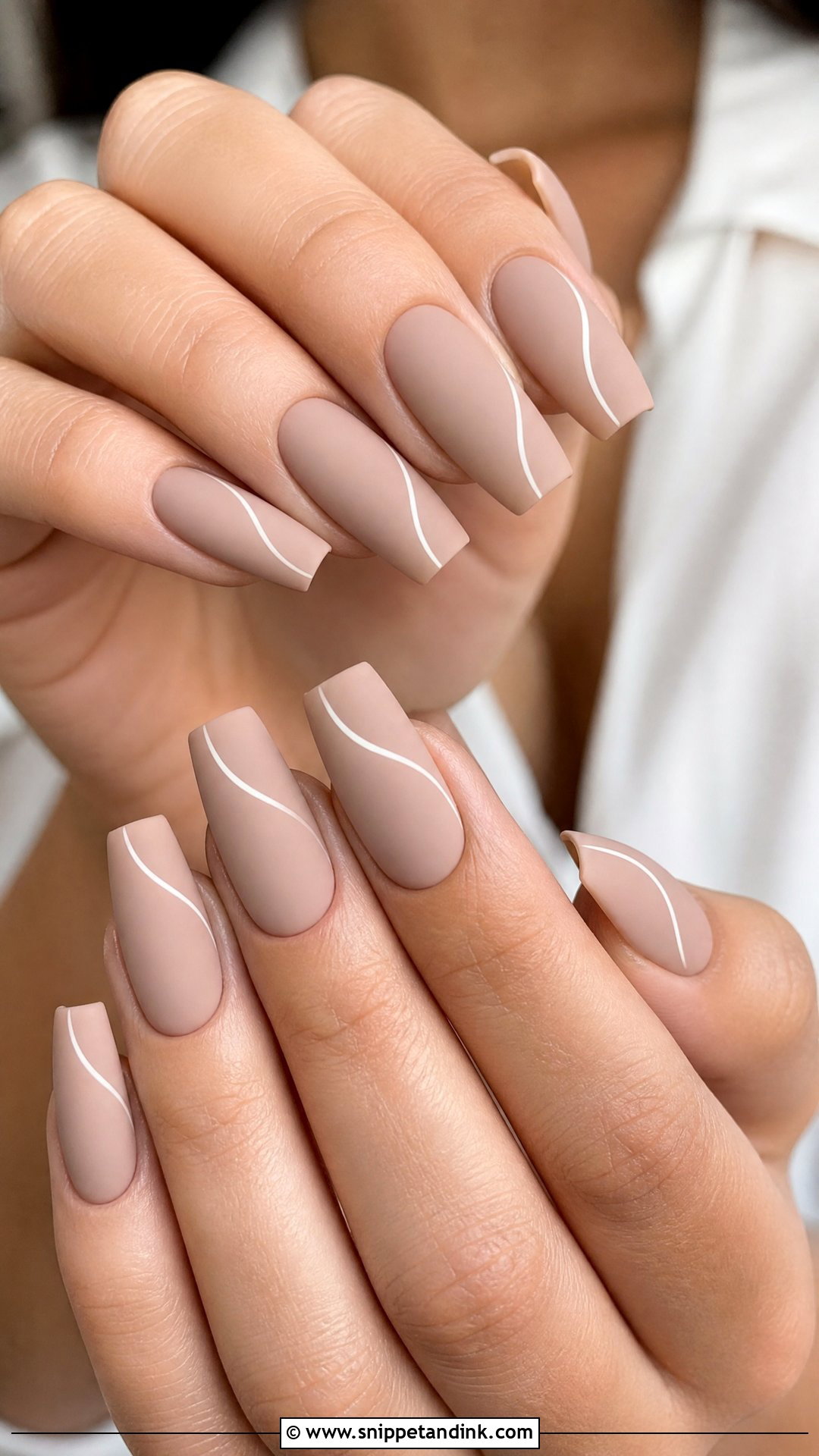 Matte Nude Wedding Nails - Snippet and Ink - 25 Wedding Nail Art Design Ideas