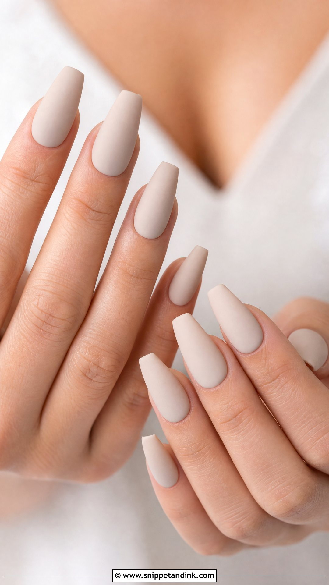 Matte Nude Wedding Nails - Snippet and Ink - 25 Wedding Nail Designs for Bride