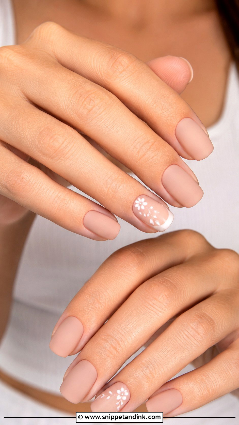 Matte Nude Wedding Nails - Snippet and Ink - 30 Nail Art for Wedding Ideas