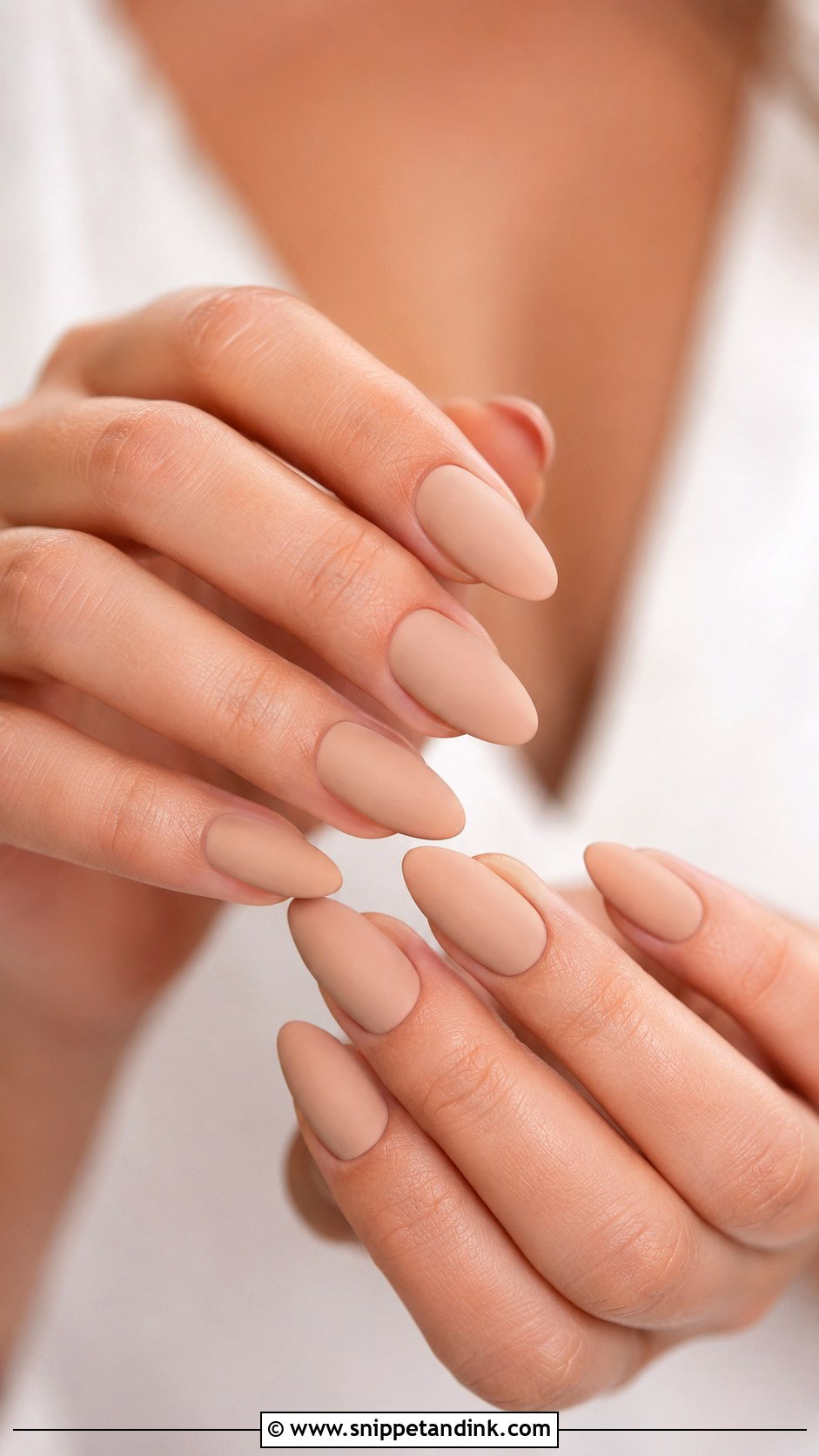 Matte Nude Wedding Nails - Snippet and Ink - 30 Wedding Day Nails for Bride