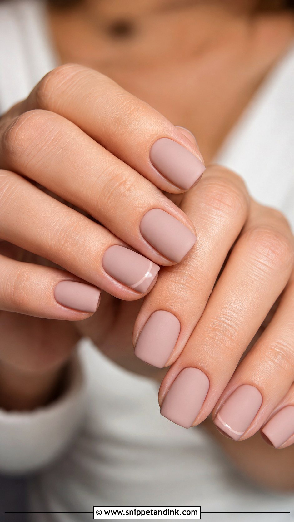 Matte Nude Wedding Nails - Snippet and Ink - 20 Nails Ideas for Wedding