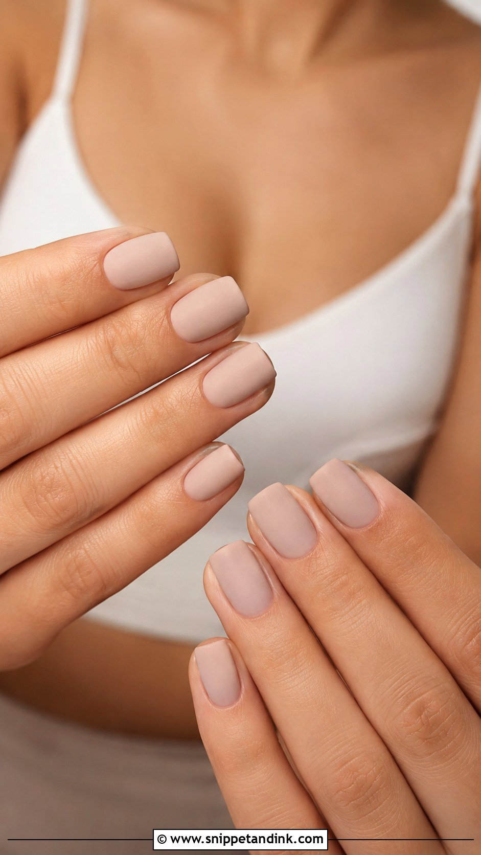 Matte Nude Wedding Nails - Snippet and Ink - 20 Simple Nails for Wedding