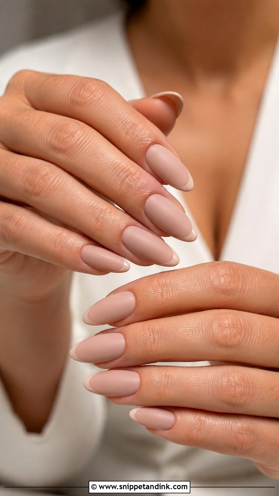 Matte Nude Wedding Nails - Snippet and Ink - 20 Wedding Inspo Nails