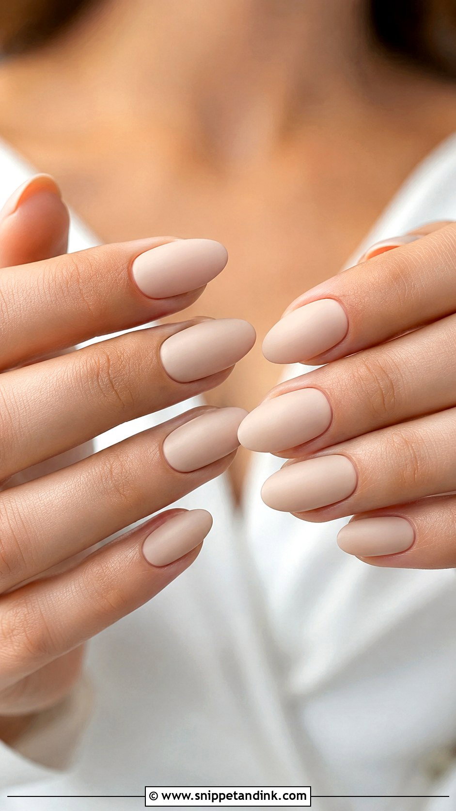 Matte Nude Wedding Nails - Snippet and Ink - 20 Classy Wedding Nails for Bride