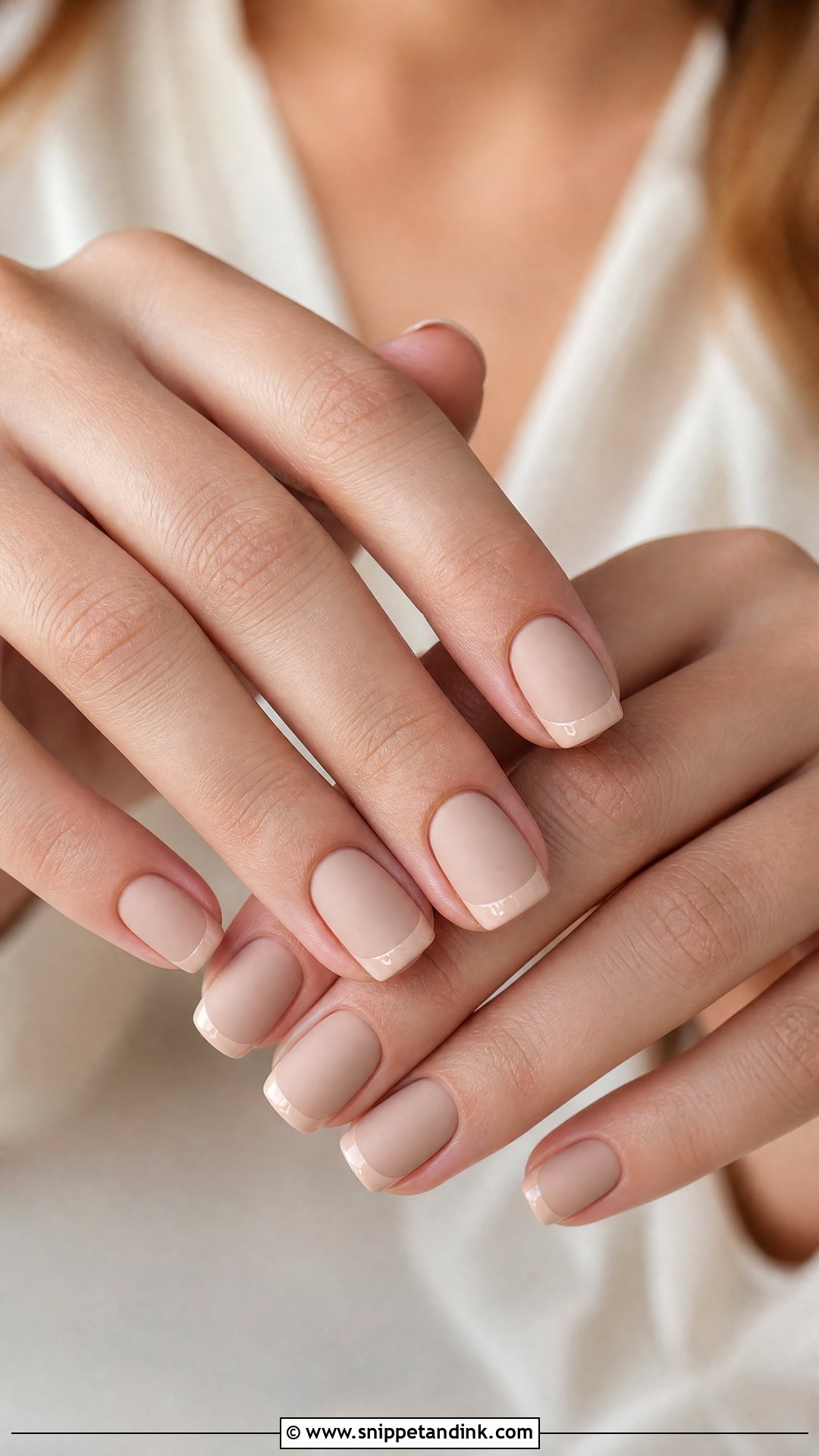 Matte Nude Winter Wedding Nails - Snippet and Ink - 25 Winter Wedding Nails