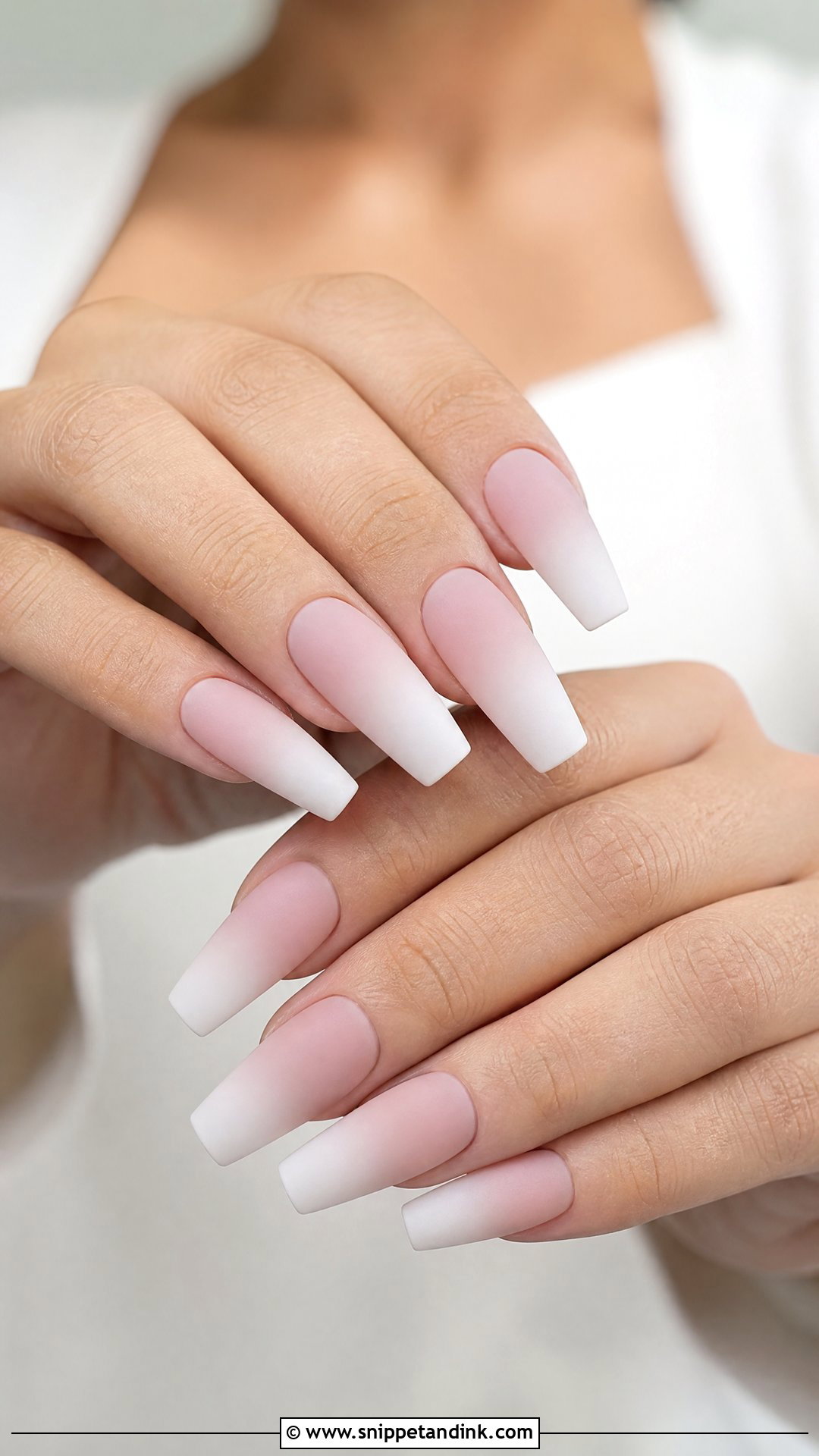 Matte Ombre Wedding Nails - Snippet and Ink - 25 Ombre Wedding Nails