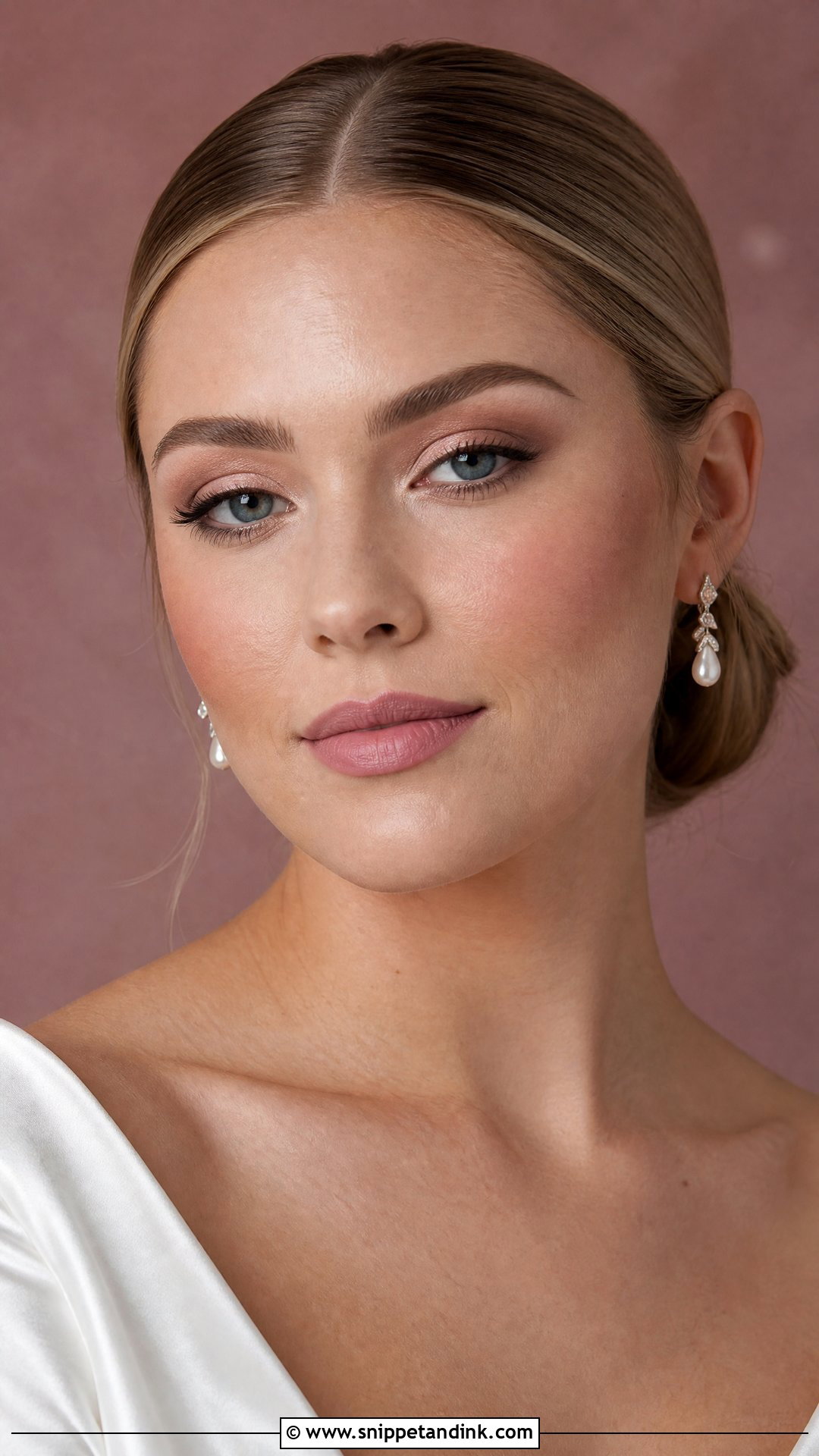 Matte Pale Bridal Makeup - Snippet and Ink - 20 Pale Bridal Makeup Ideas