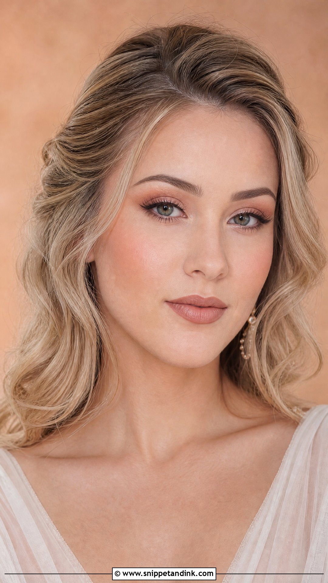 Matte Peach Bridal Makeup - Snippet and Ink - 20 Matte Bridal Makeup Ideas