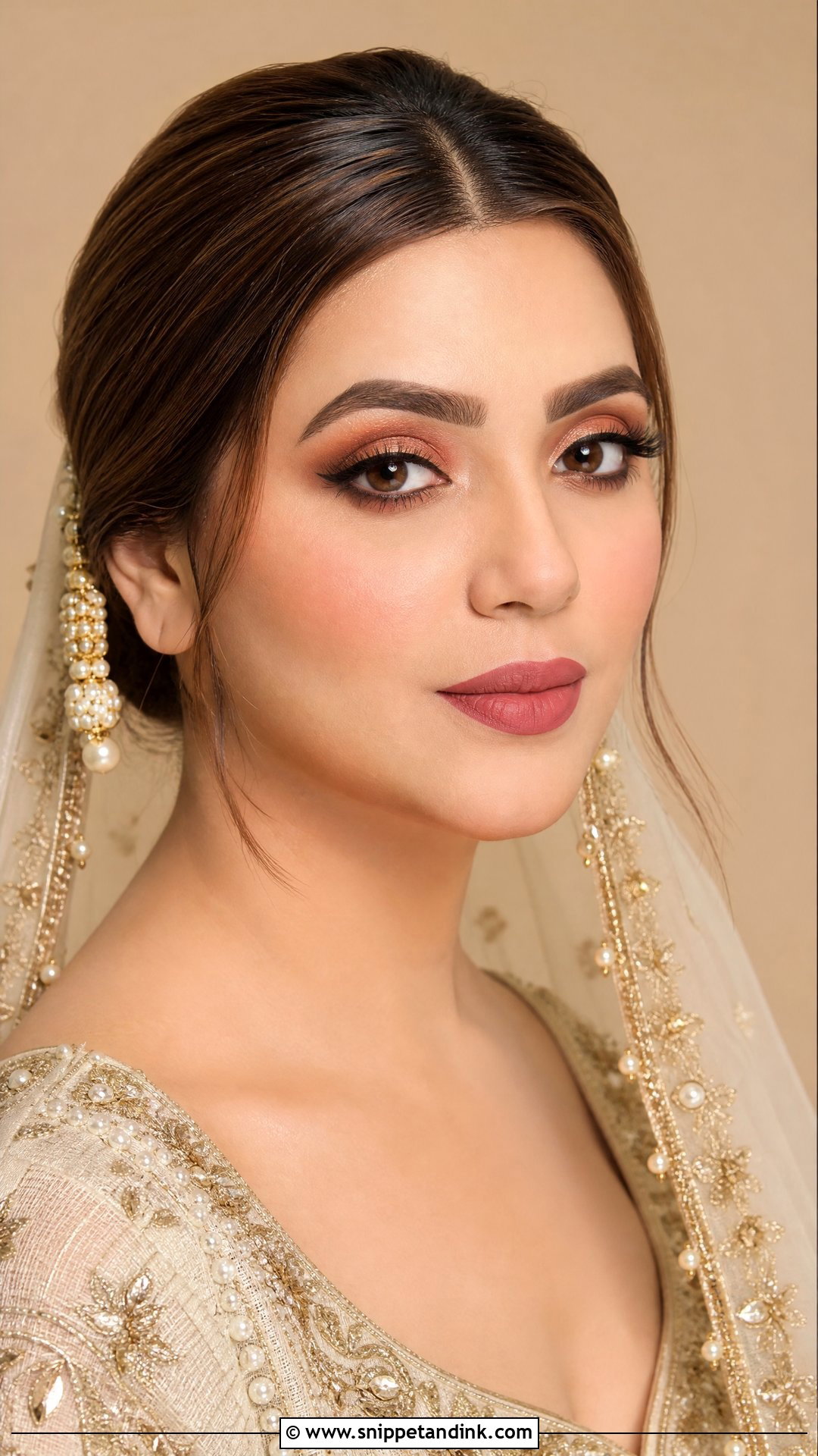 Matte Punjabi Bridal Makeup - Snippet and Ink - 20 Punjabi Bridal Makeup Ideas