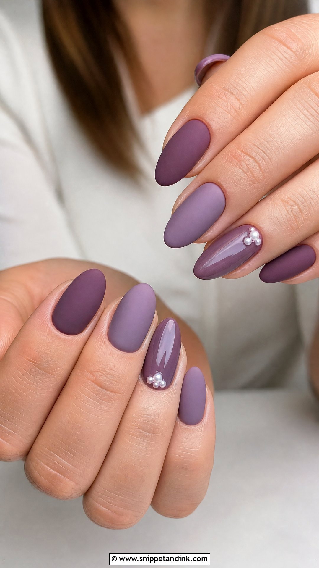 Matte Purple Wedding Nails - Snippet and Ink - 25 Purple Wedding Nails