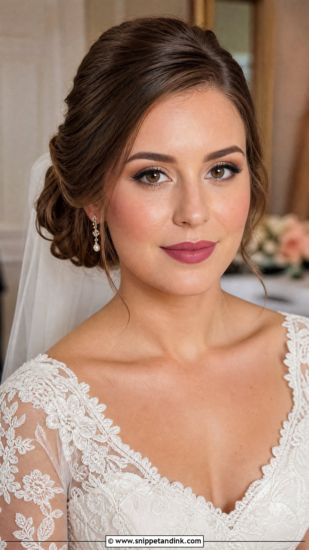 Matte Rose Bridal Lip Color - Snippet and Ink - 20 Bridal Lip Color Ideas