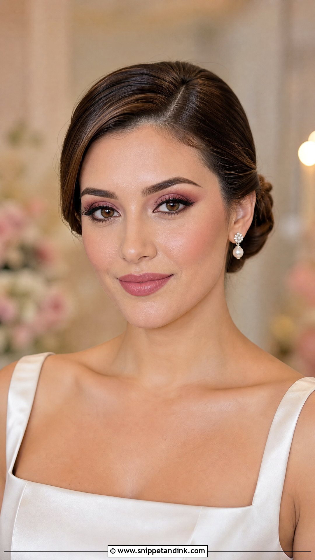 Matte Rose Bridal Makeup - Snippet and Ink - 20 Rose Bridal Makeup Ideas