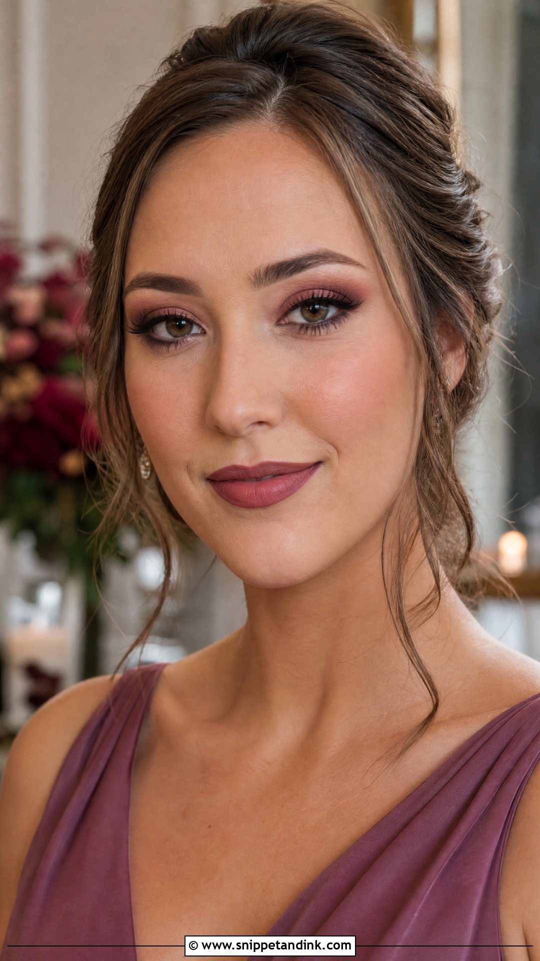 Matte Rose Fall Bridesmaid Makeup - Snippet and Ink - 20 Fall Wedding Makeup for Bridesmaids