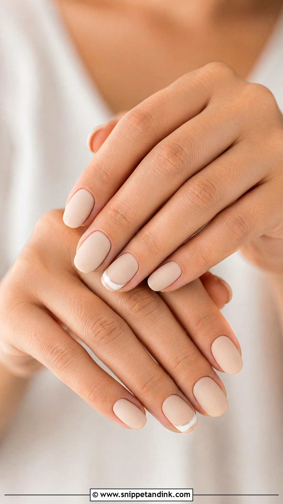 Matte Round Wedding Nails - Snippet and Ink - 20 Round Wedding Nails