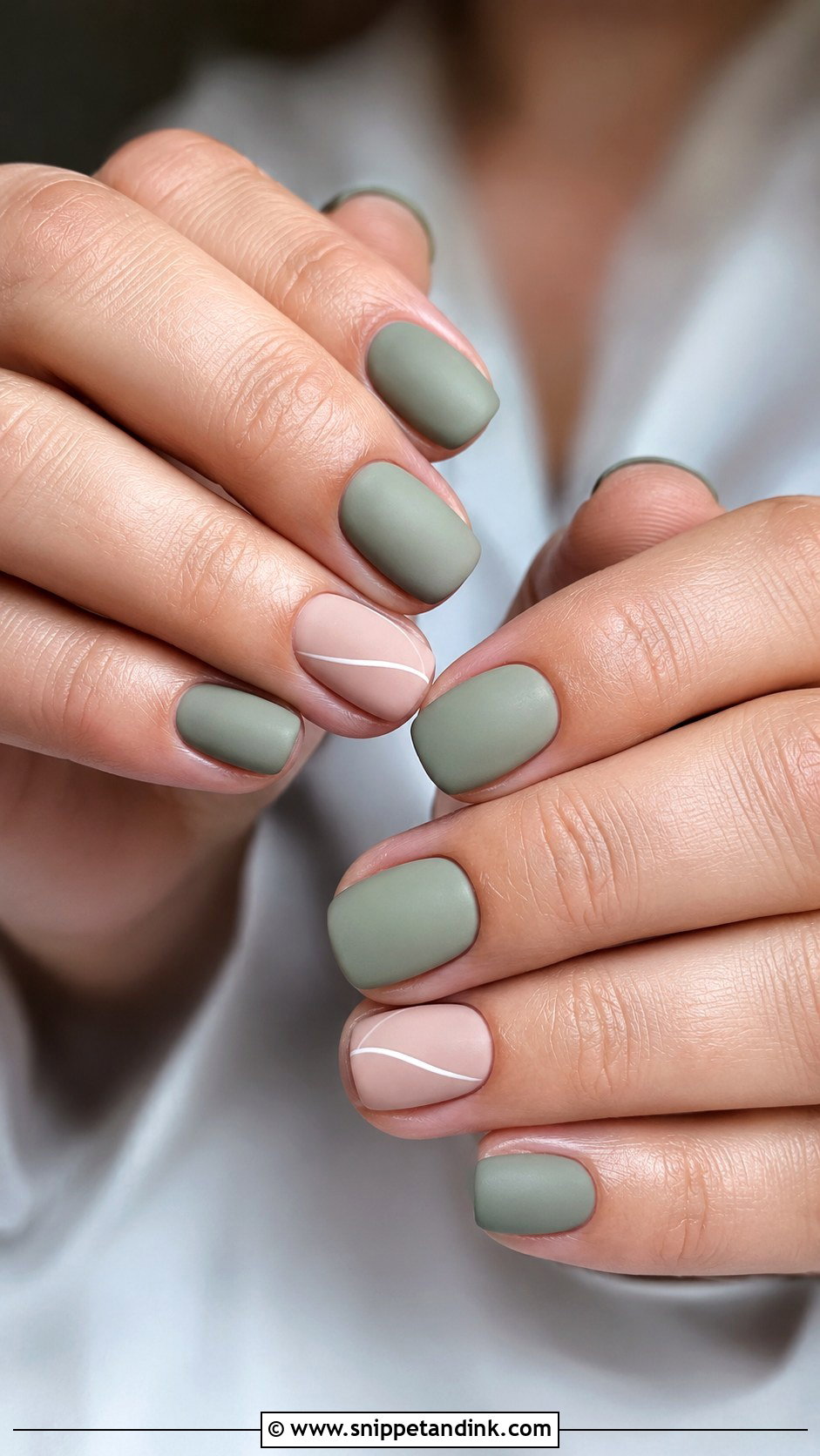 Matte Sage Green Wedding Nails - Snippet and Ink - 20 Sage Wedding Nails