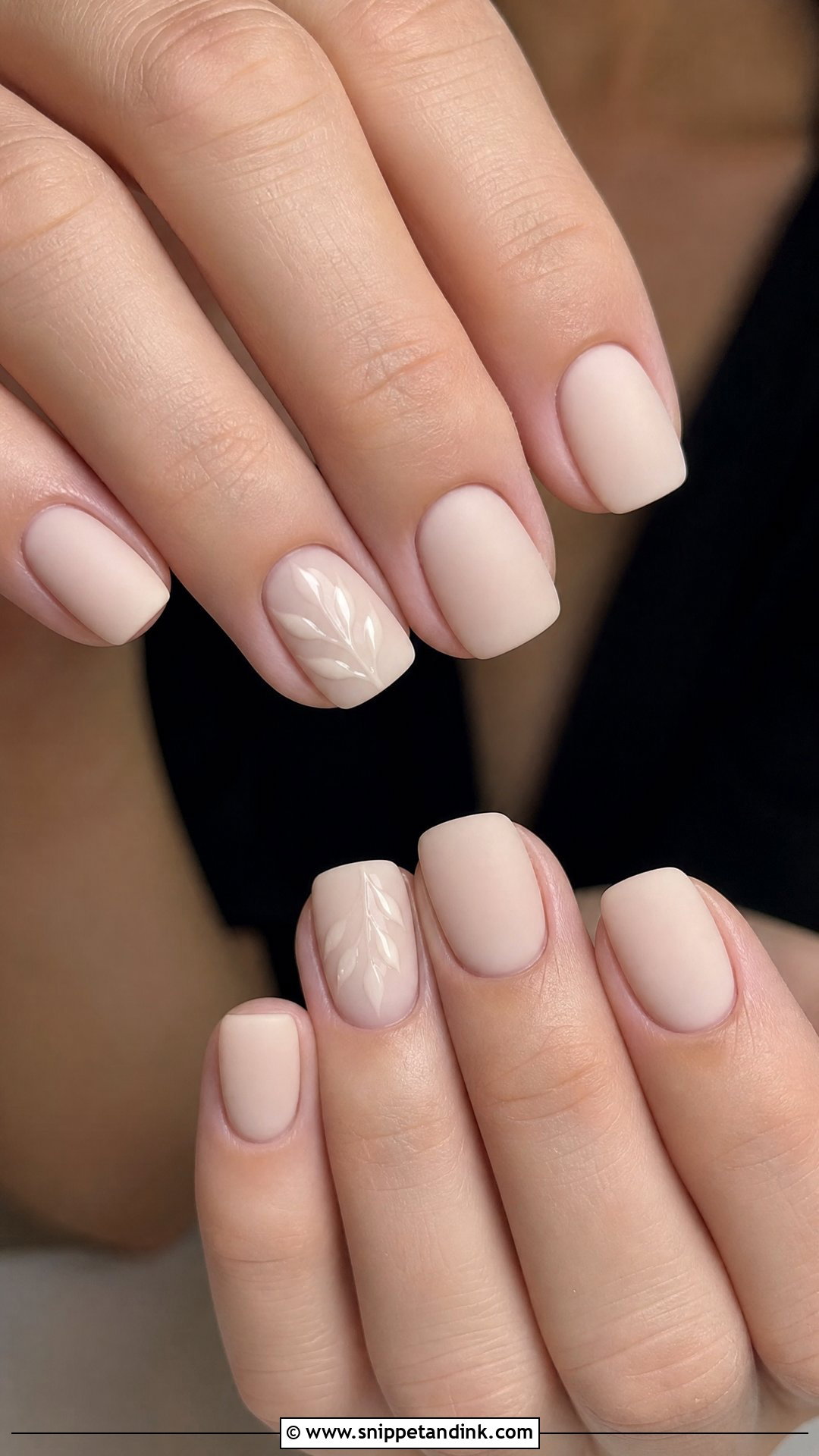 Matte Short Bridal Nails - Snippet and Ink - 25 Short Bridal Nails