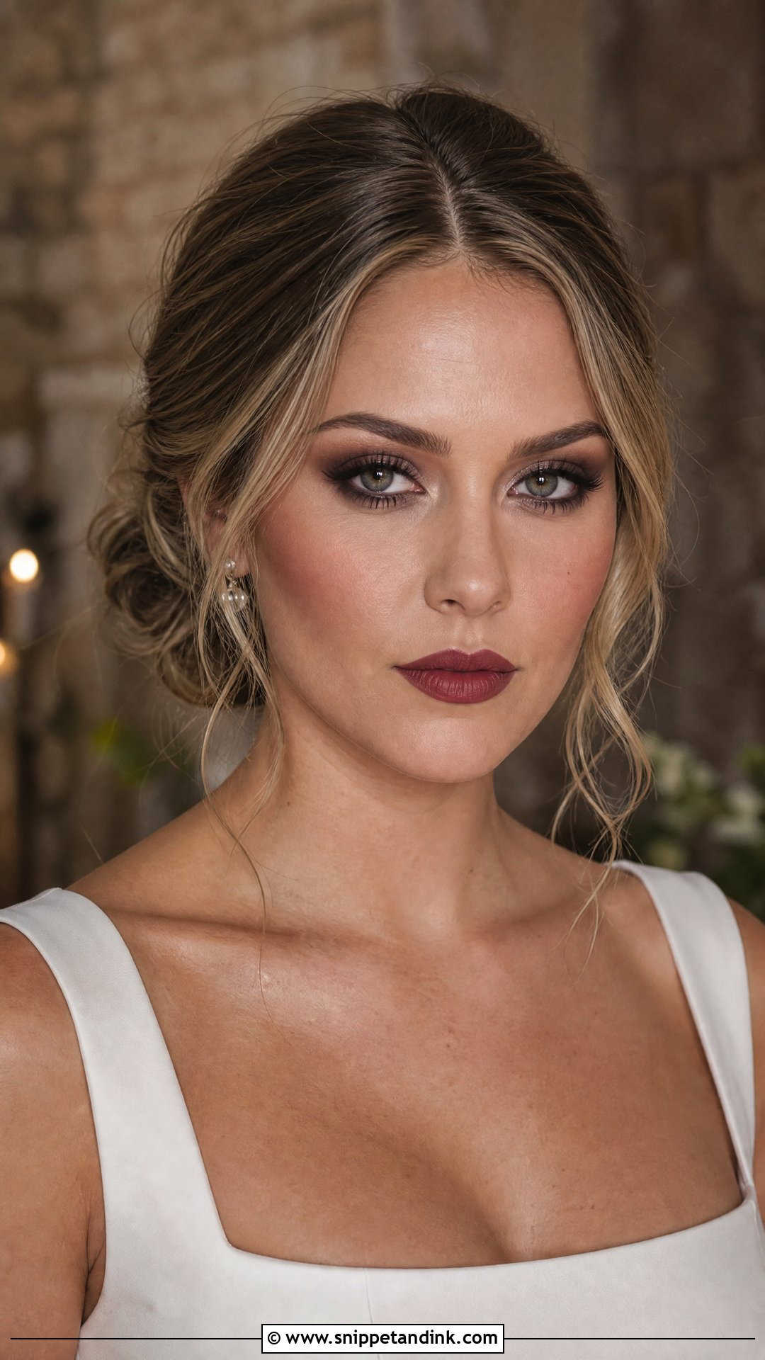 Matte Skin Grunge Wedding Makeup - Snippet and Ink - 20 Grunge Wedding Makeup Ideas