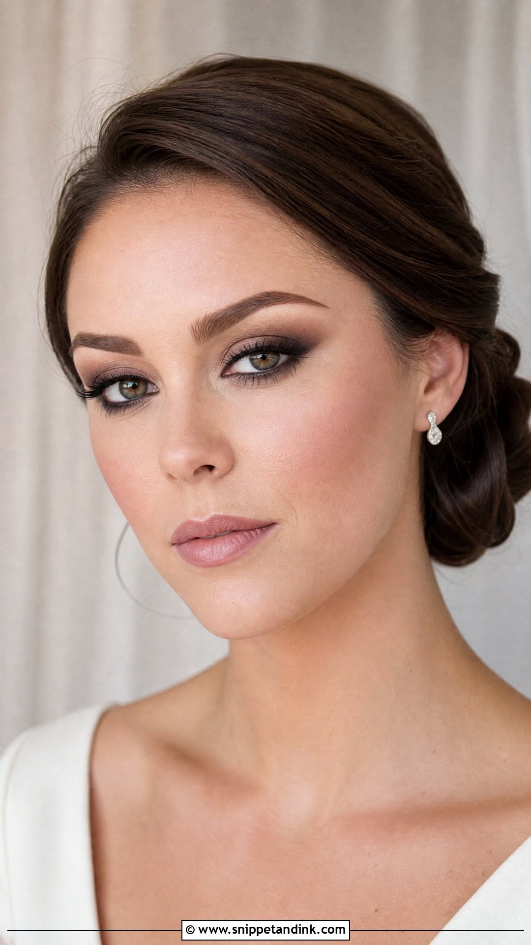 Matte Smokey Eye Bridal Makeup - Snippet and Ink - 20 Smokey Eye Bridal Makeup Ideas