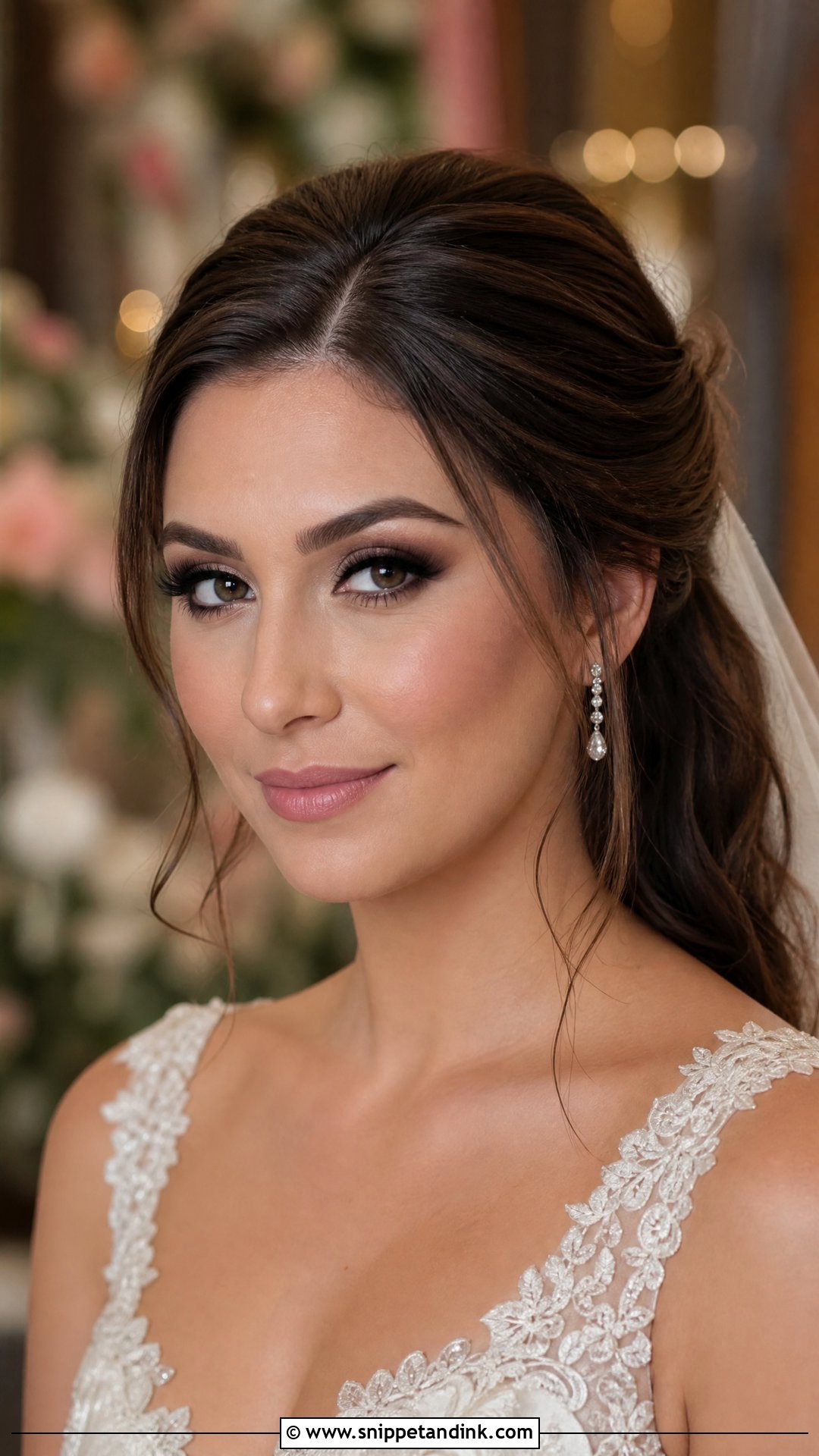 Matte Smoky Wedding Makeup - Snippet and Ink - 20 Smoky Wedding Makeup Ideas