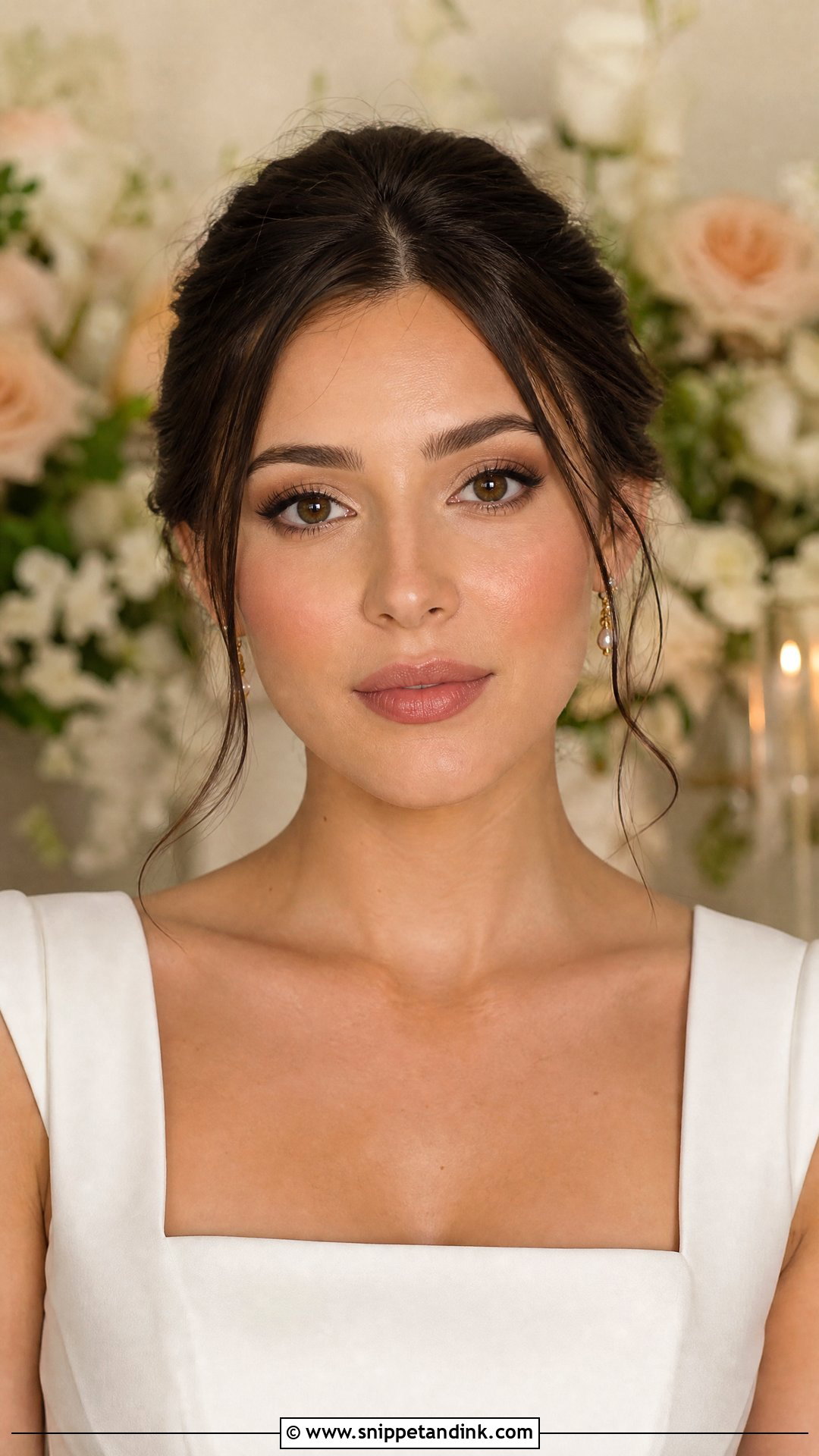 Matte Soft Glam Wedding Makeup - Snippet and Ink - 30 Soft Glam Wedding Makeup Ideas