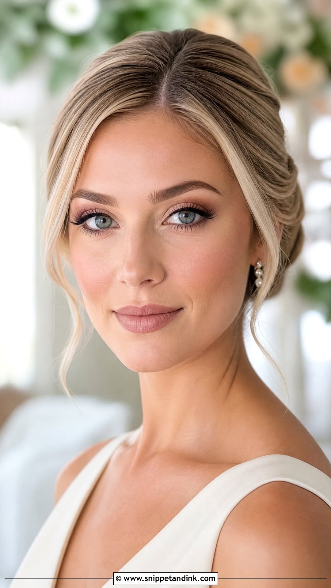 Matte Soft Glam Wedding Makeup For Blue Eyes - Snippet and Ink - 20 Soft Glam Wedding Makeup for Blue Eyes