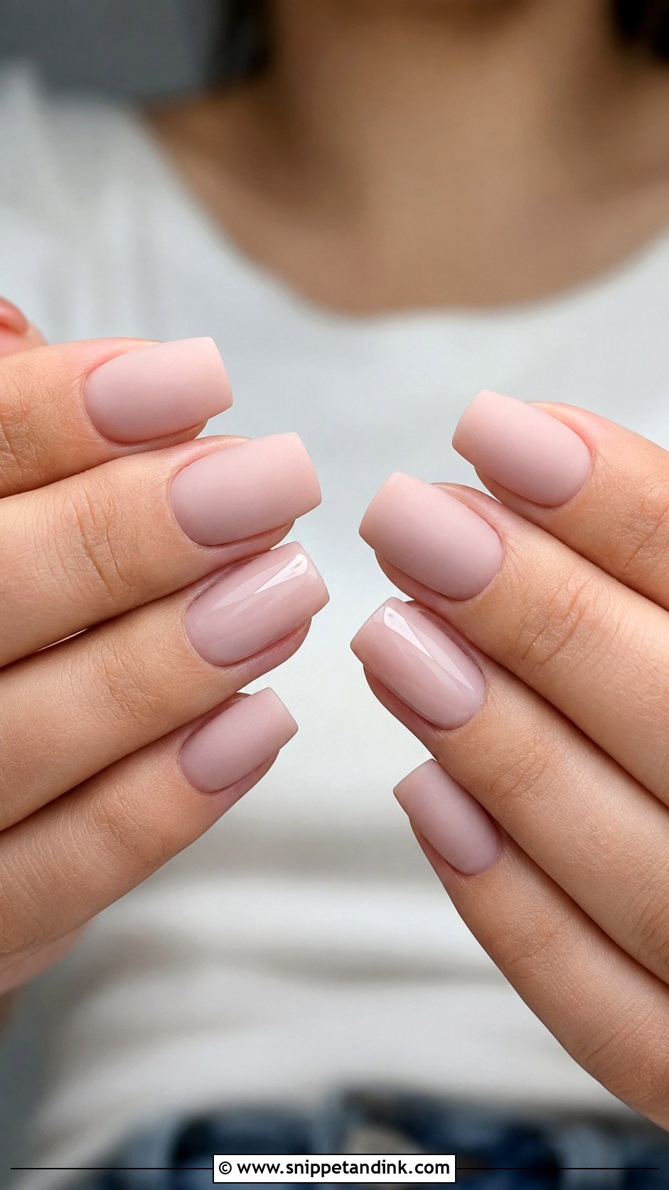Matte Square Wedding Nails - Snippet and Ink - 30 Wedding Nails Square