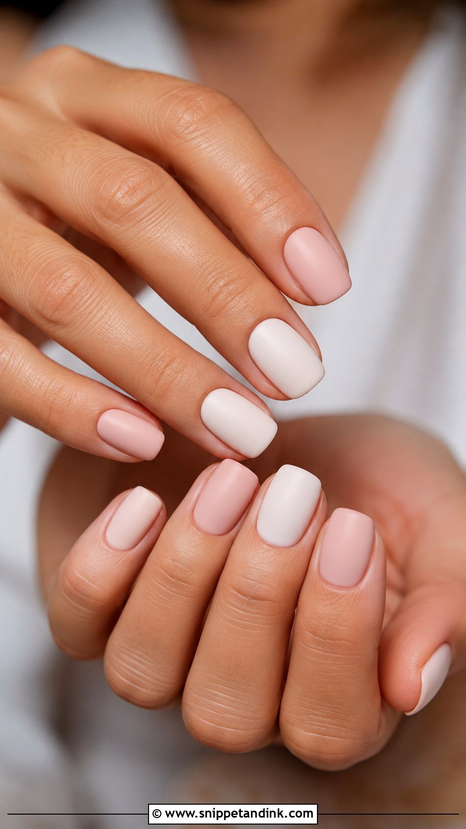 Matte Squoval Wedding Nails - Snippet and Ink - 20 Squoval Wedding Nails