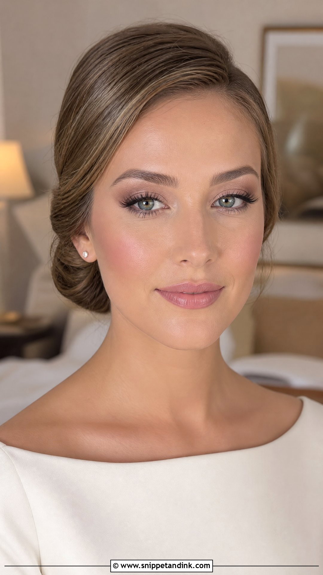 Matte Taupe Wedding Eyeshadow Look - Snippet and Ink - 20 Wedding Eyeshadow Looks