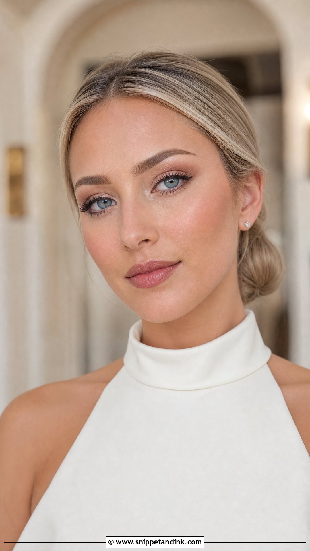 Matte Taupe Wedding Makeup For Blue Eyes - Snippet and Ink - 35 Wedding Makeup for Blue Eyes