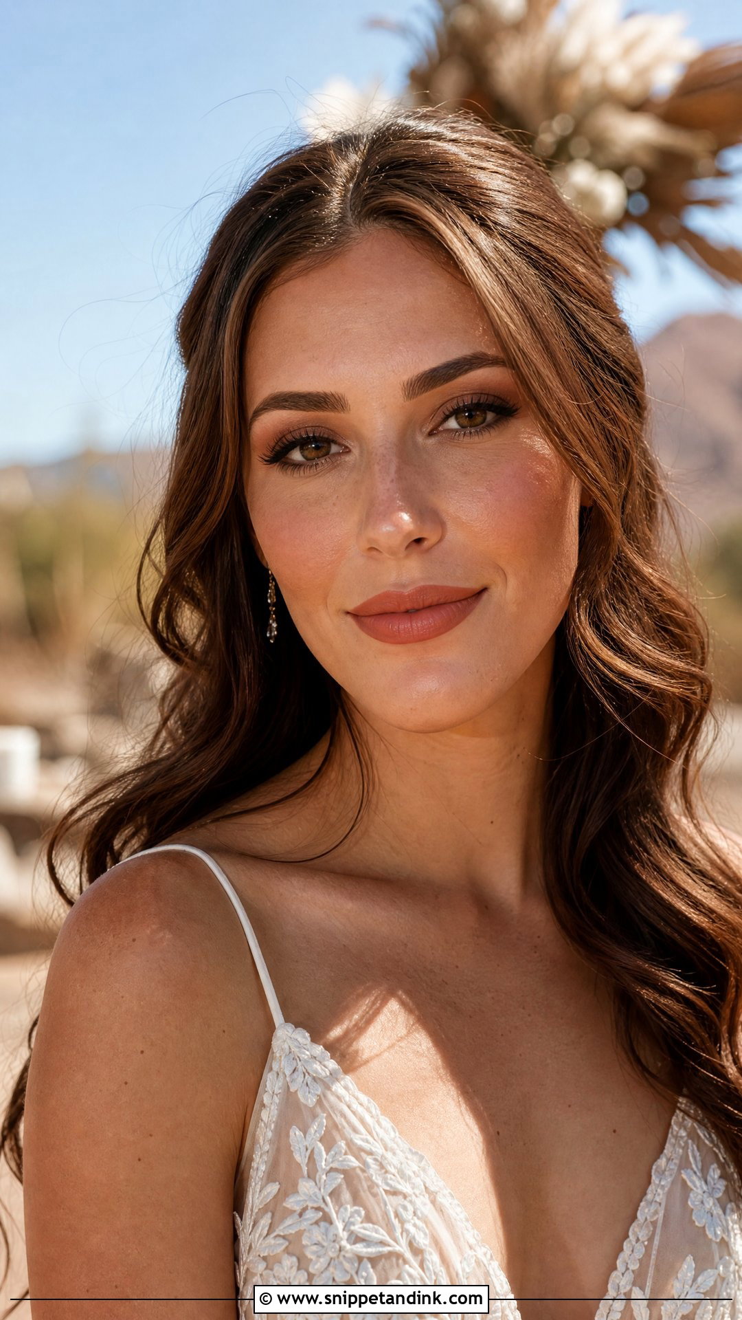 Matte Terracotta Wedding Makeup - Snippet and Ink - 20 Matte Wedding Makeup Ideas