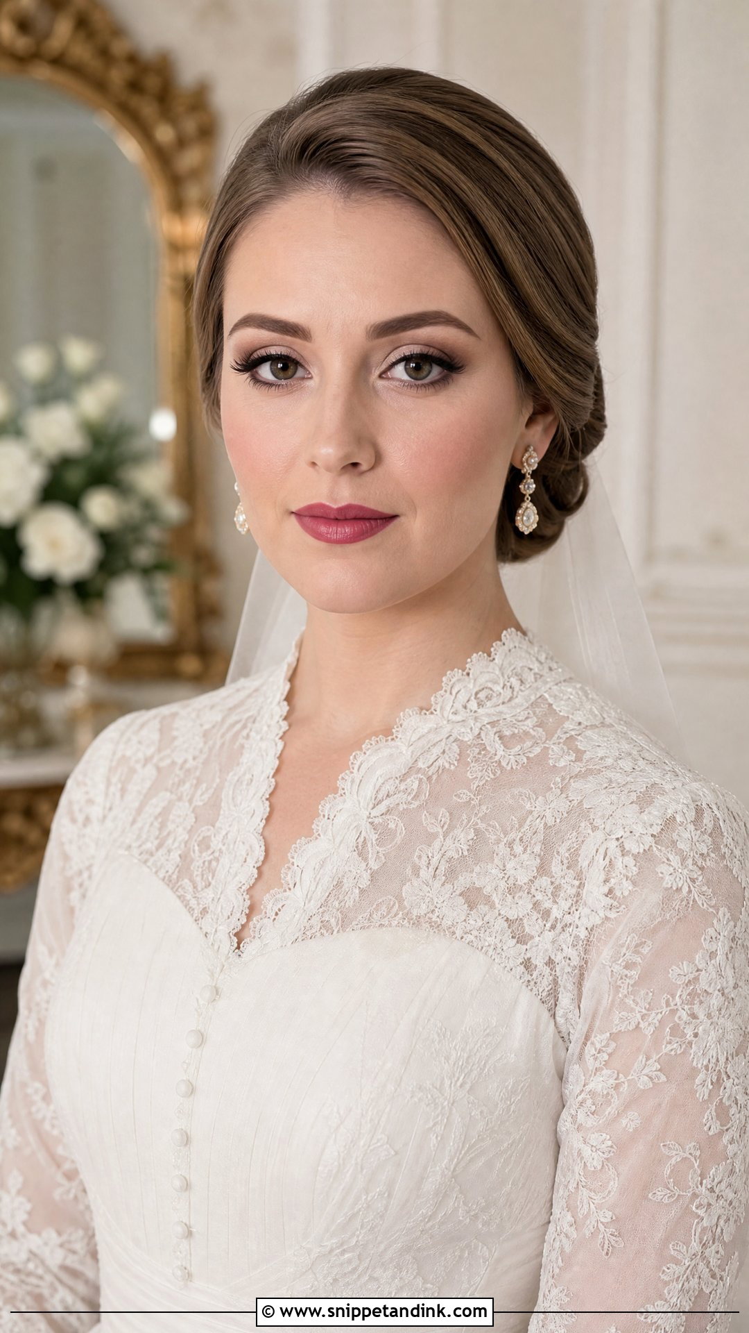 Matte Vintage Bridal Makeup - Snippet and Ink - 25 Vintage Bridal Makeup Ideas