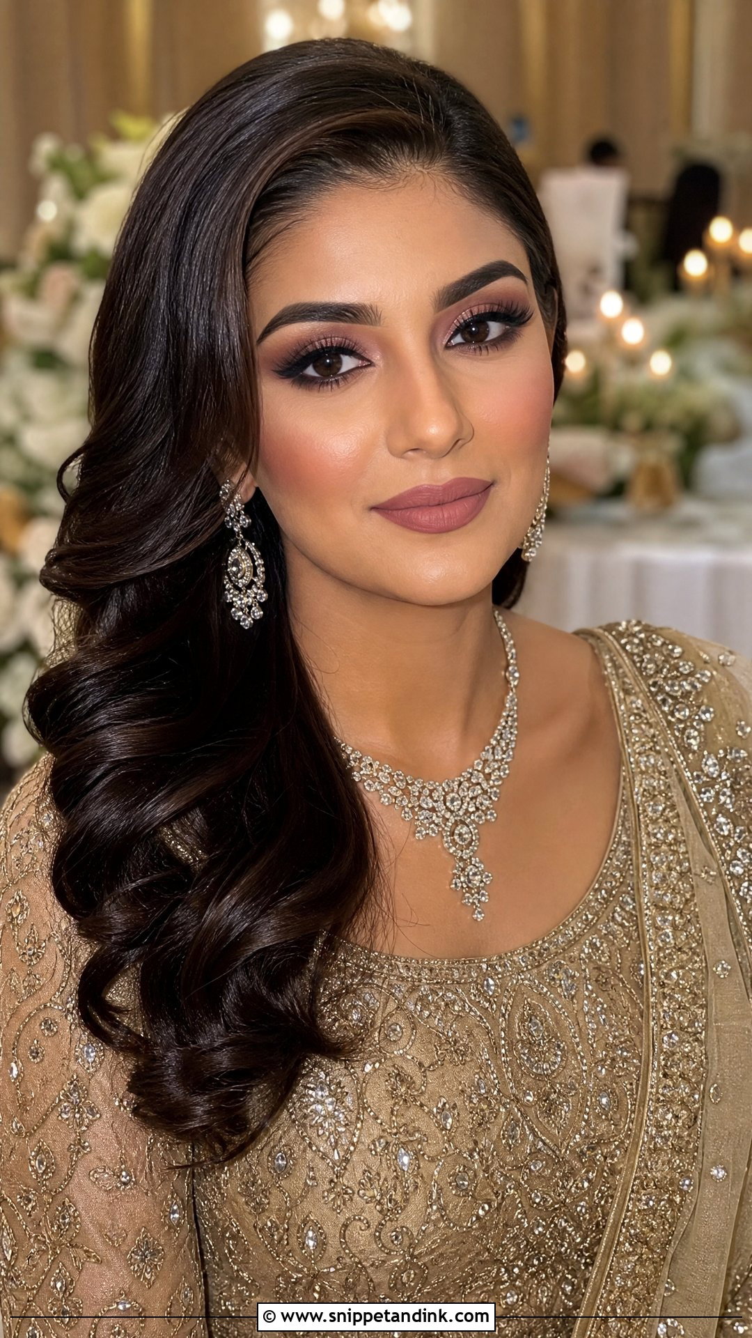 Matte Walima Makeup - Snippet and Ink - 30 Walima Makeup Ideas