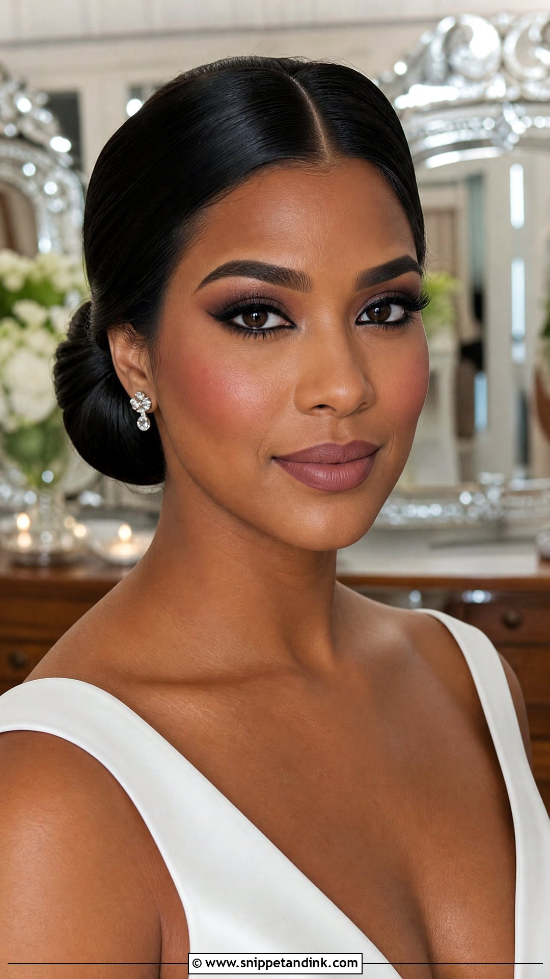 Matte Wedding Makeup For Black Brides - Snippet and Ink - 20 Wedding Makeup for Black Women