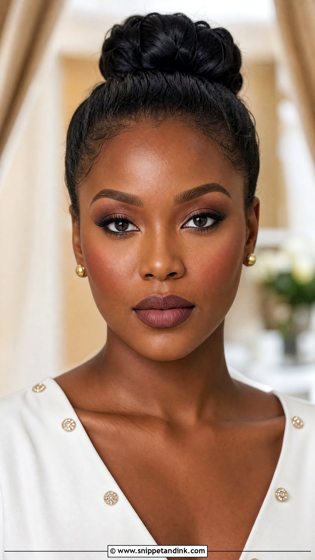 Matte Wedding Makeup For Black Women - Snippet and Ink - 25 Wedding Makeup Black Women