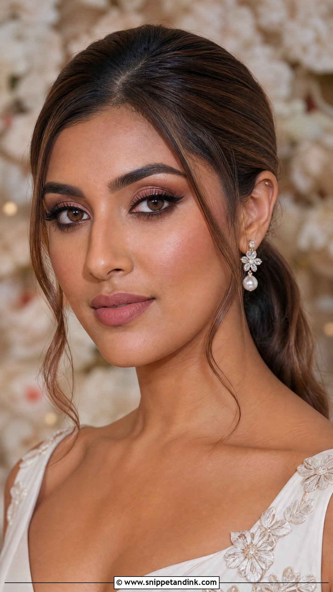 Matte Wedding Makeup For Brown Eyes - Snippet and Ink - 20 Wedding Makeup Ideas for Brown Eyes