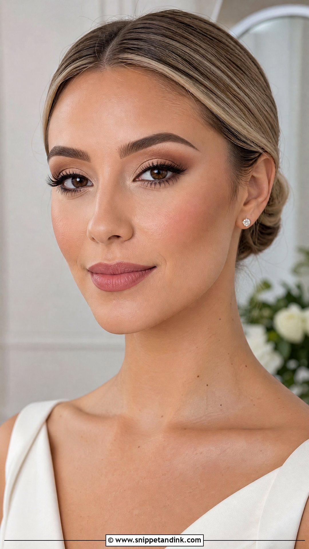 Matte Wedding Makeup For Brown Eyes - Snippet and Ink - 25 Elegant Wedding Makeup for Brown Eyes