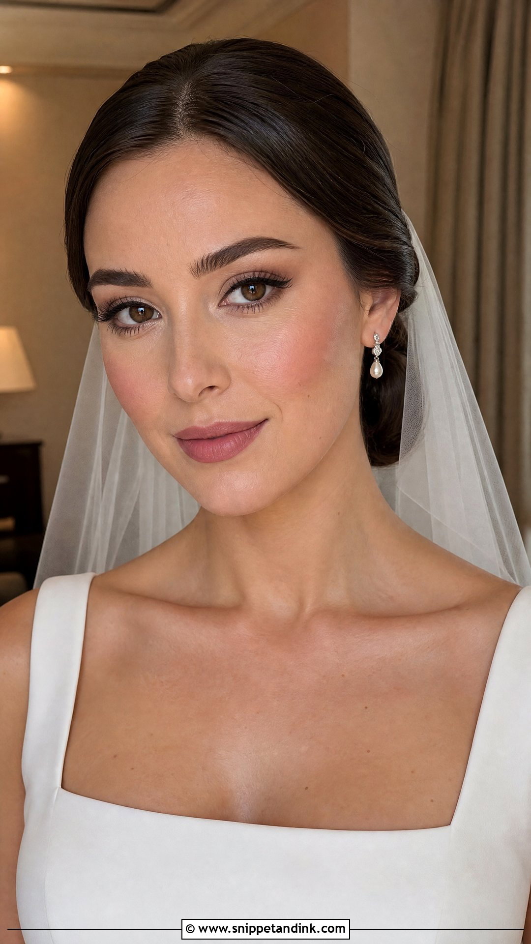 Matte Wedding Makeup For Brunettes - Snippet and Ink - 20 Wedding Makeup Dark Hair Ideas