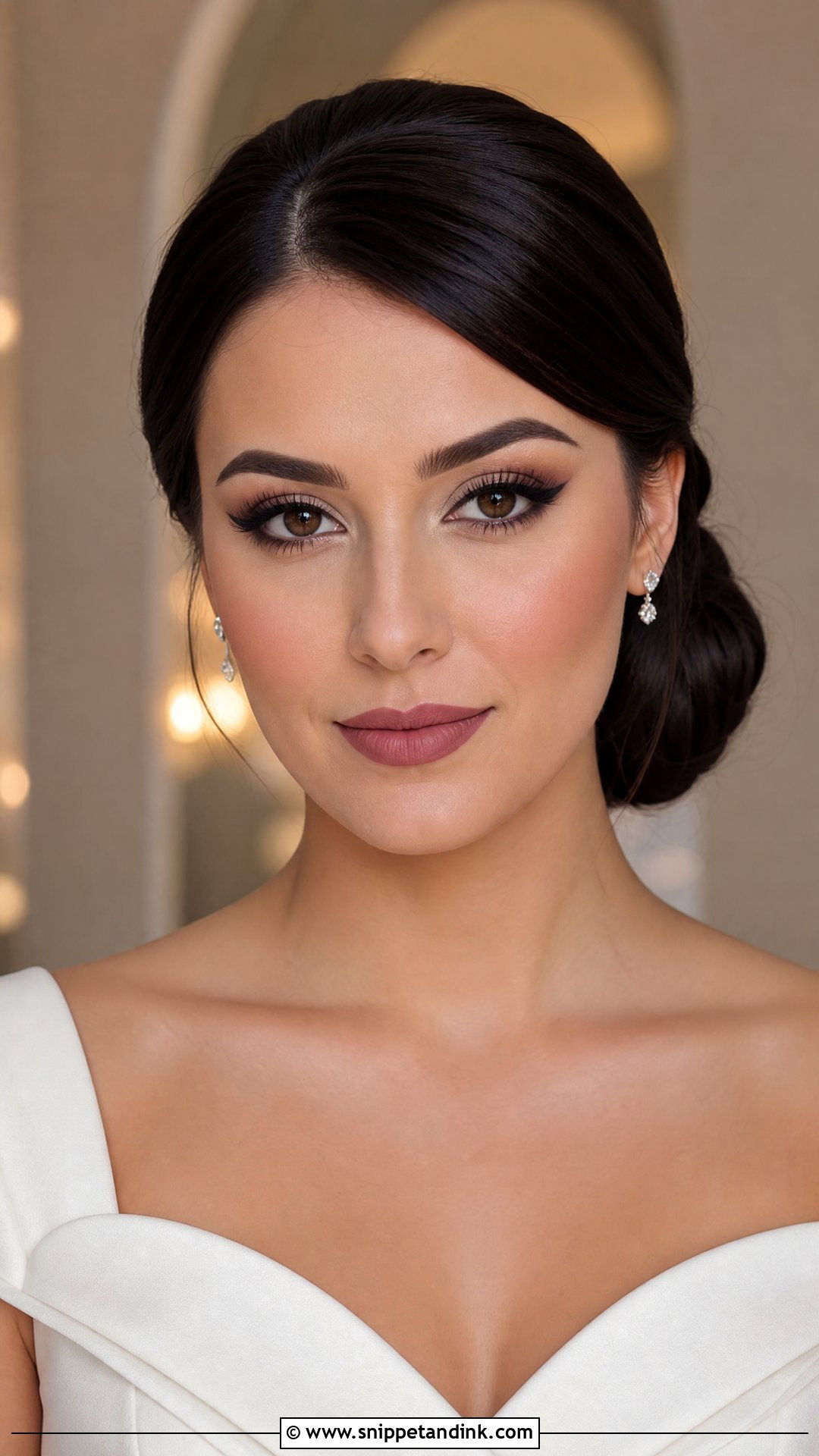 Matte Wedding Makeup For Brunettes - Snippet and Ink - 20 Wedding Makeup Brunette Ideas