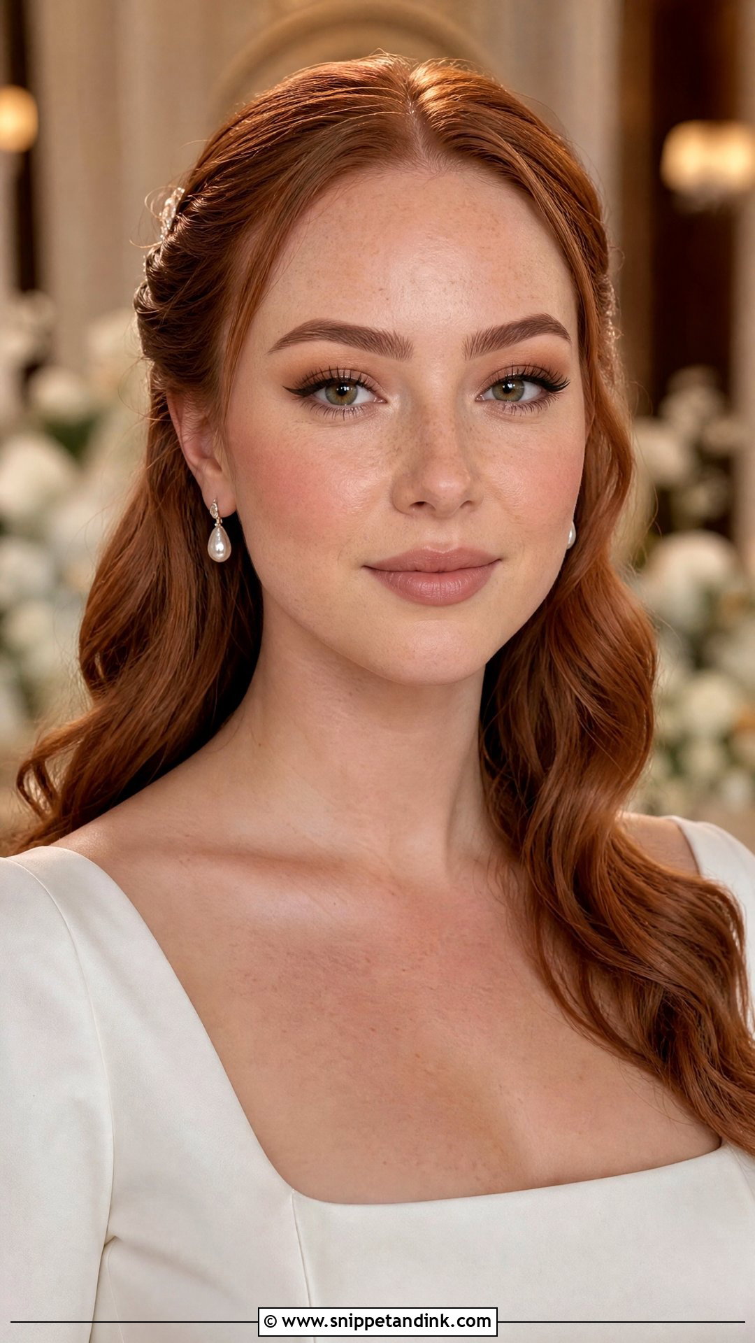 Matte Wedding Makeup With Freckles - Snippet and Ink - 20 Wedding Makeup Freckles