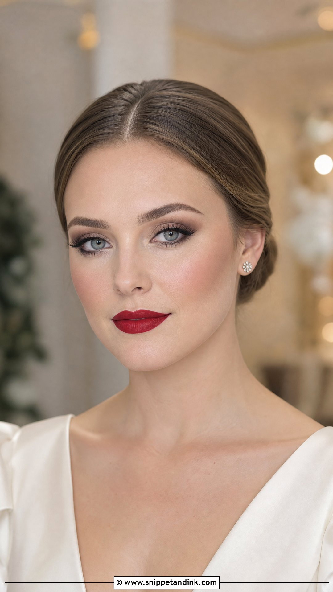 Matte Wedding Makeup With Red Lipstick - Snippet and Ink - 20 Wedding Makeup Red Lipstick Ideas