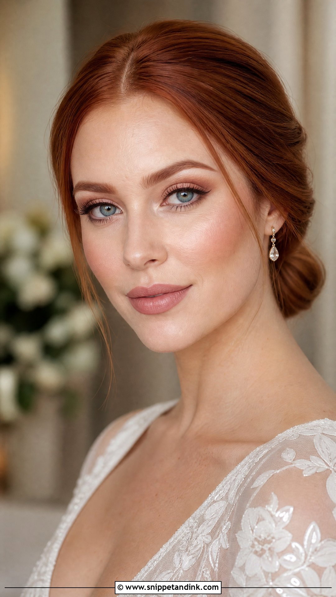 Matte Wedding Makeup for Blue Eyes and Red Hair - Snippet and Ink - 20 Wedding Makeup for Blue Eyes and Red Hair