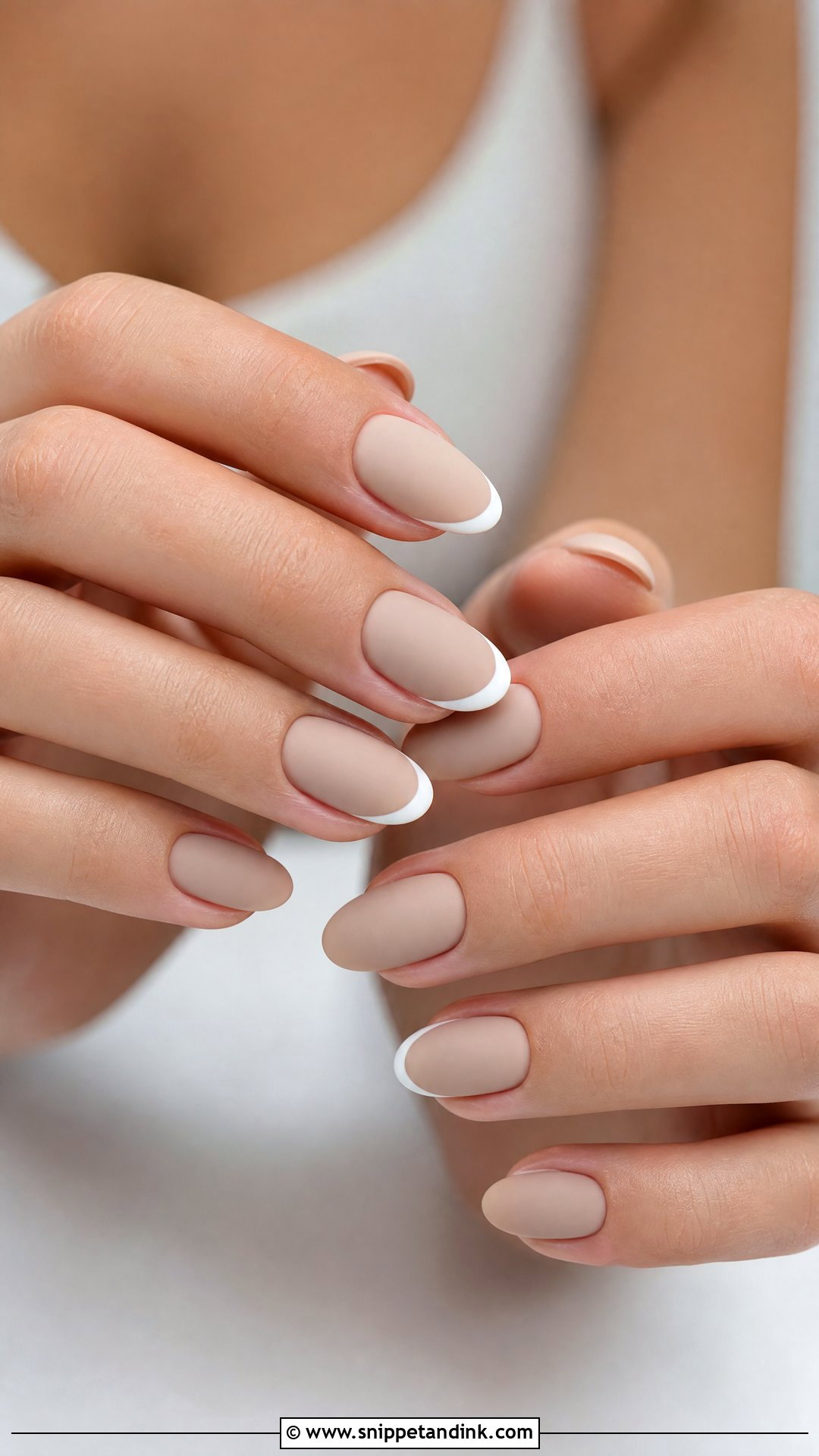 Matte Wedding Nails - Snippet and Ink - 35 Wedding Day Nails