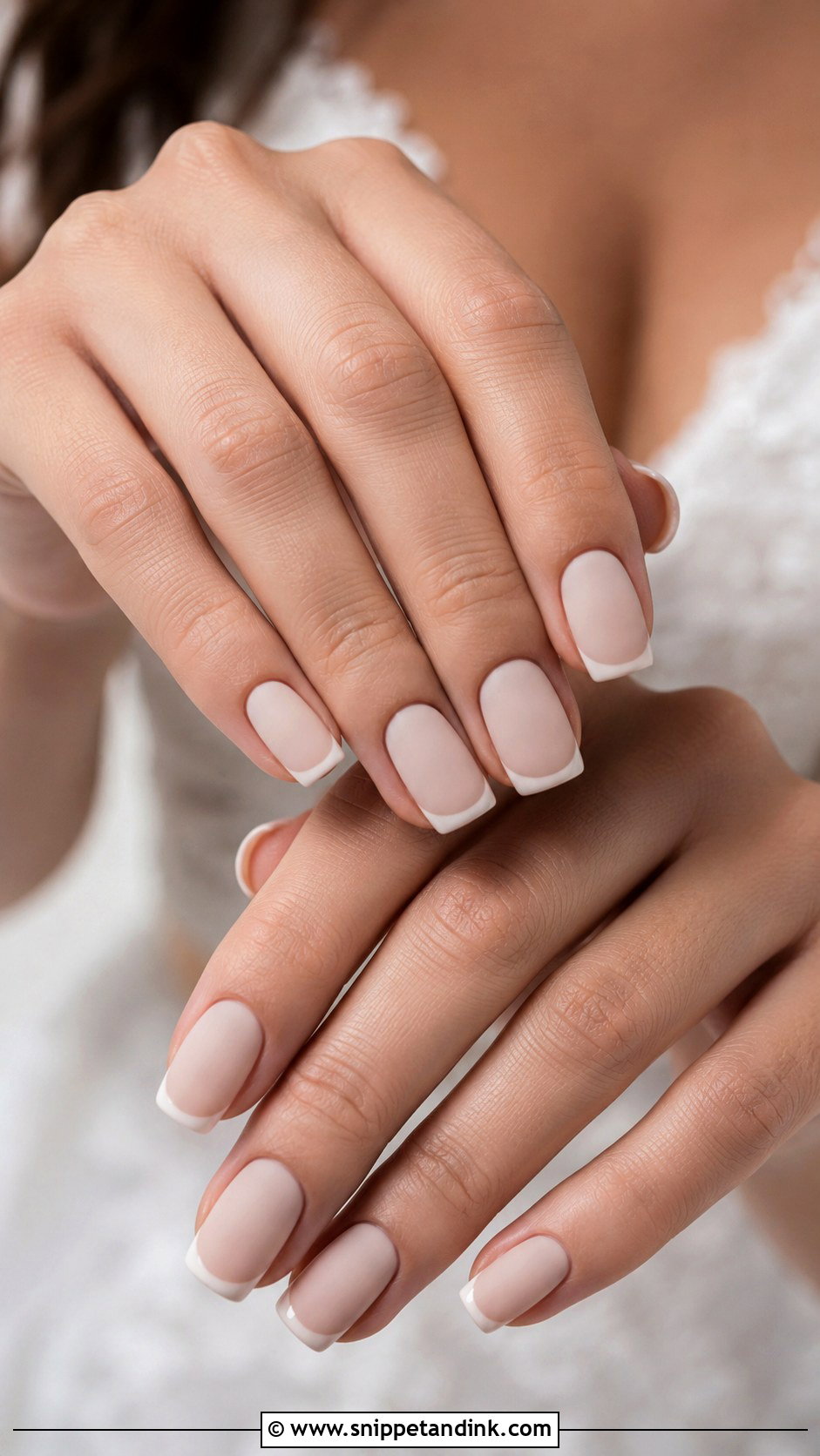 Matte Wedding Nails - Snippet and Ink - 30 Best Wedding Nails Brides