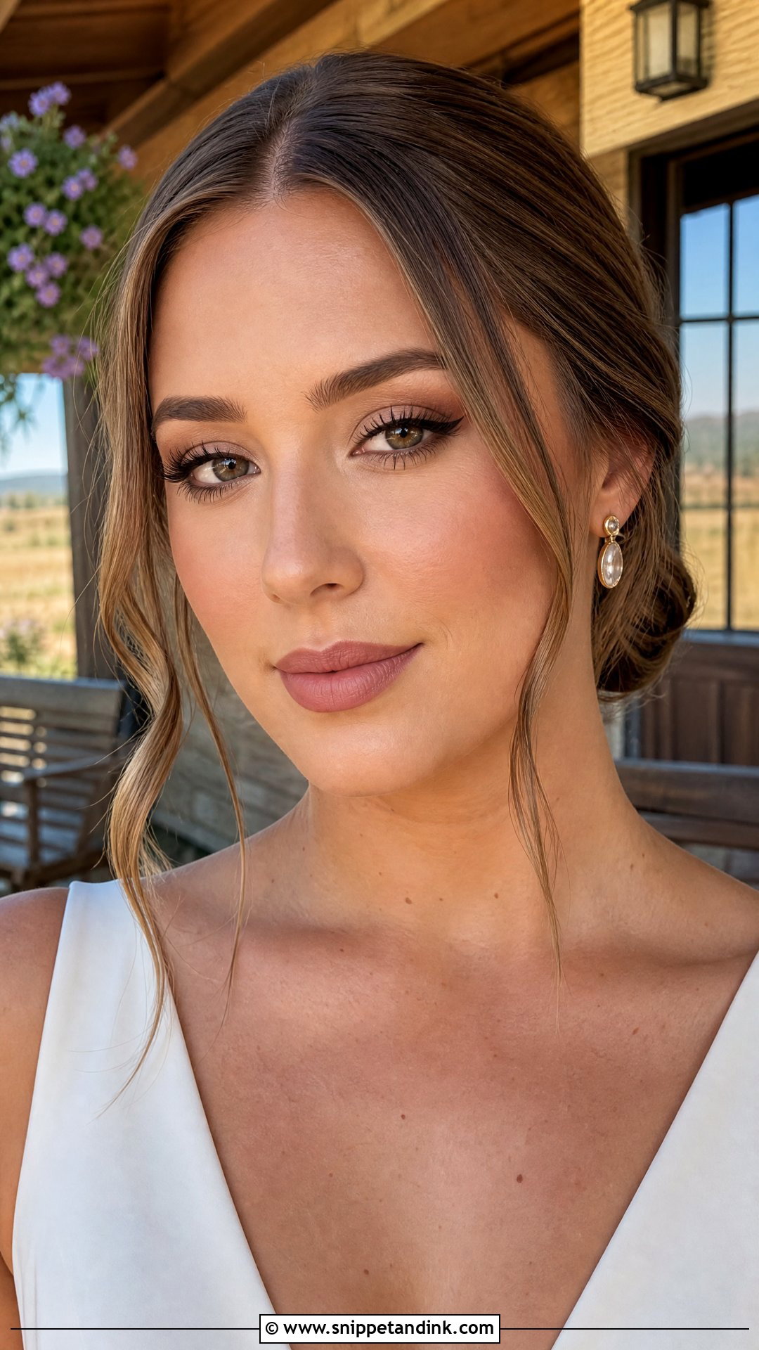 Matte Western Bridal Makeup - Snippet and Ink - 20 Western Bridal Makeup Ideas
