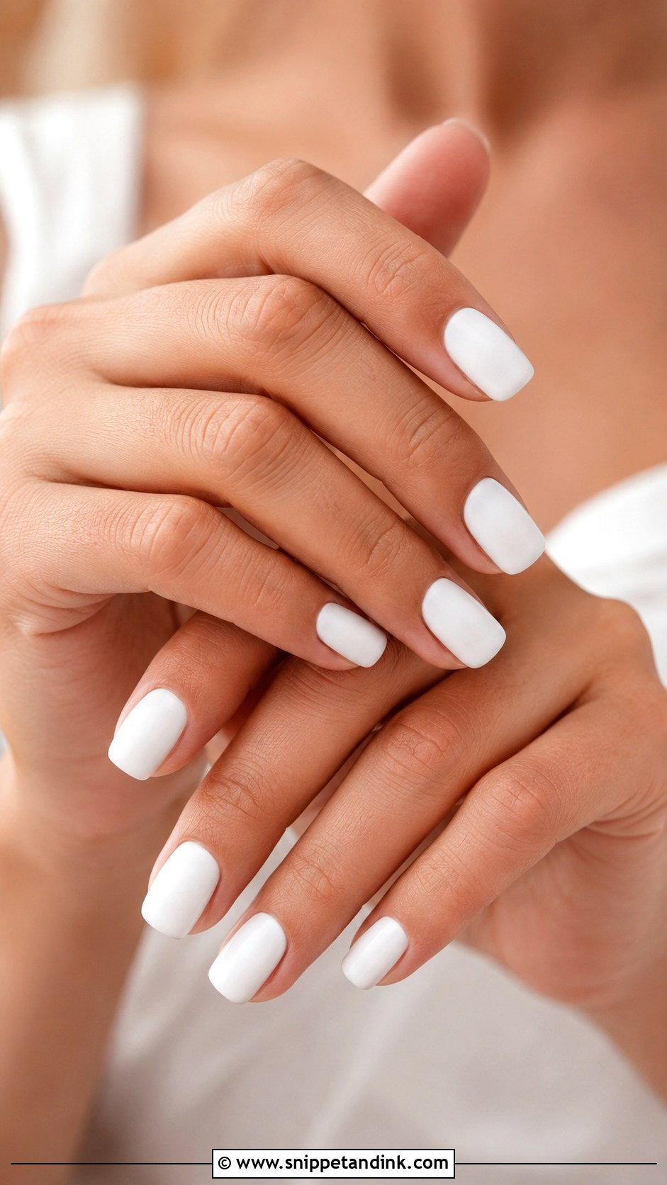 Matte White Wedding Nails - Snippet and Ink - 20 White Wedding Nails Brides