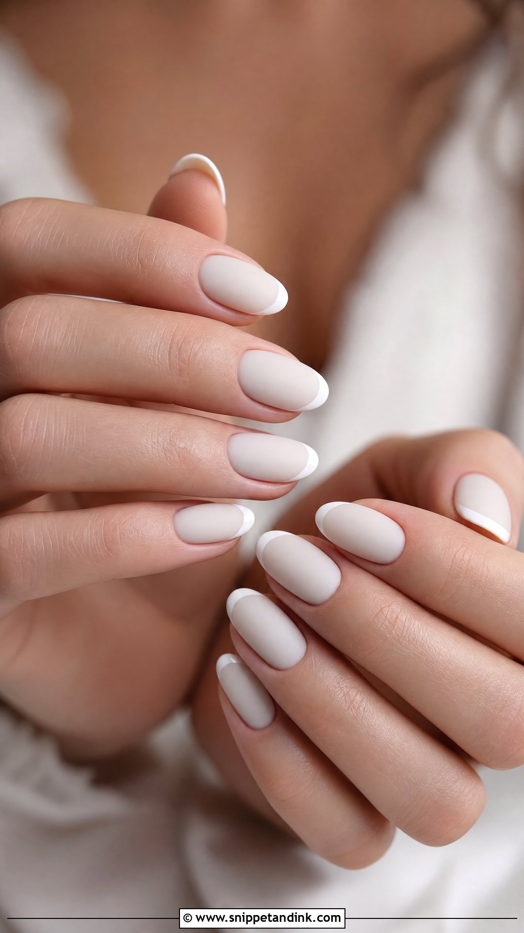 Matte White Wedding Nails - Snippet and Ink - 20 Nail Ideas for Wedding Brides