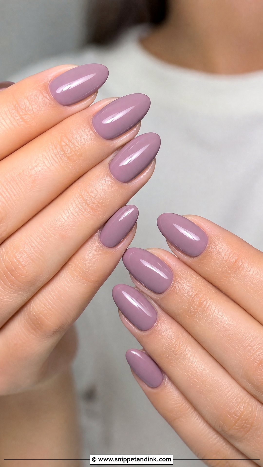 Mauve Almond Nails - Snippet and Ink - 25 Classy Nails for Wedding Guest
