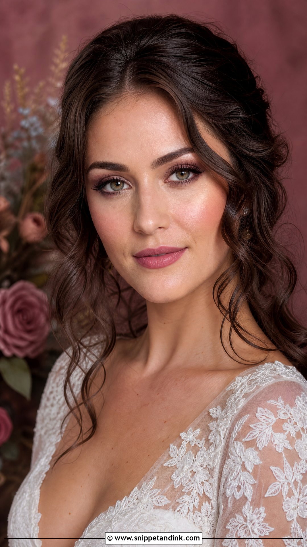 Mauve Autumn Bridal Makeup - Snippet and Ink - 20 Autumn Bridal Makeup Ideas