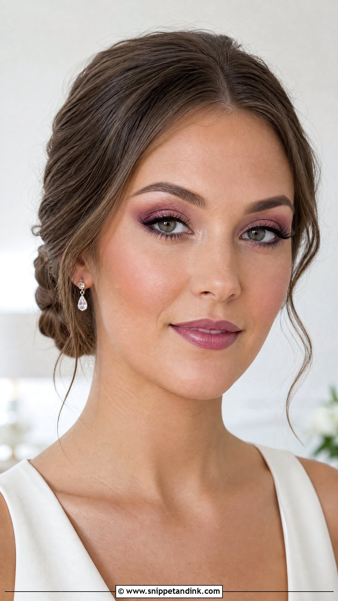 Mauve Bridal Eye Makeup - Snippet and Ink - 30 Bridal Eye Makeup Ideas