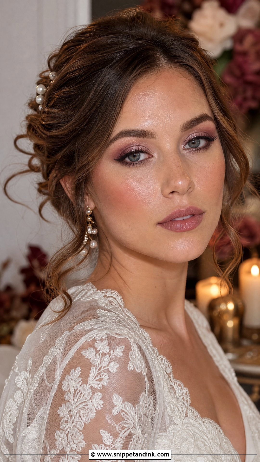 Mauve Bridal Eyeshadow - Snippet and Ink - 25 Bridal Eyeshadow Ideas